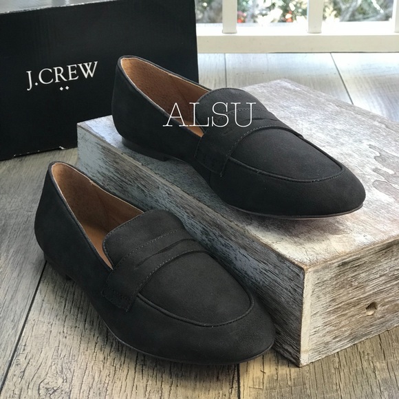 NWT J.Crew Suede Penny Loafers Graphic Coral W - Picture 3 of 7